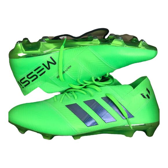 Adidas Men\'s Soccer Cleats Sz 11 Nemeziz Messi 18.1 FG Solar Green DA9586 NWT main image 3